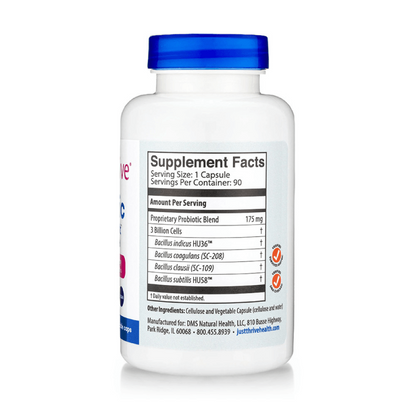 Just Thrive Probiotic & Antioxidant Supplement - 100% Spore-Based Digestive and Immune Support - Gluten Free